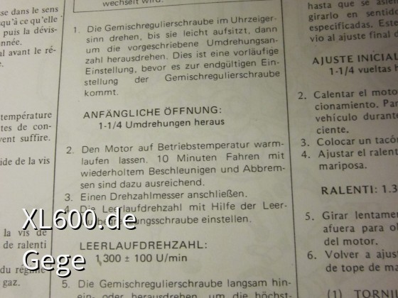 Auszug aus dem Werkstatthandbuch